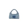 THE MICRO CROSSBODY SACK BAG IN ANTIQUE FLORAL DENIM